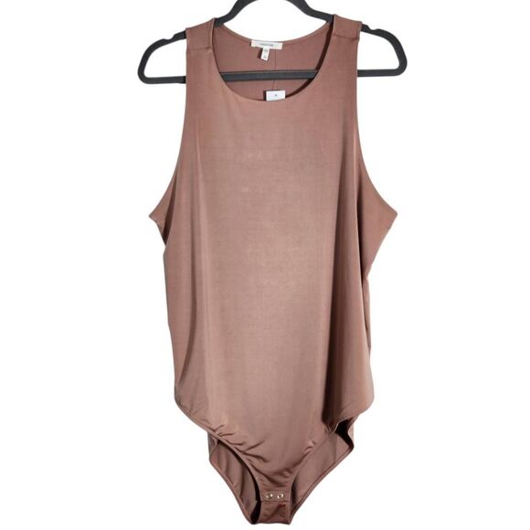 Maurices Sleeveless Pink Bodysuit NWT Size 2X Pink Plus Size Bodysuit - Picture 1 of 8